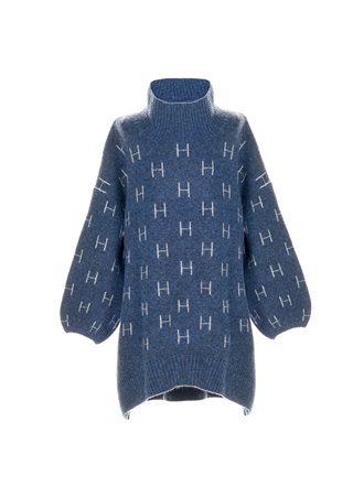 HEST - FAM Sweater Long - Blue